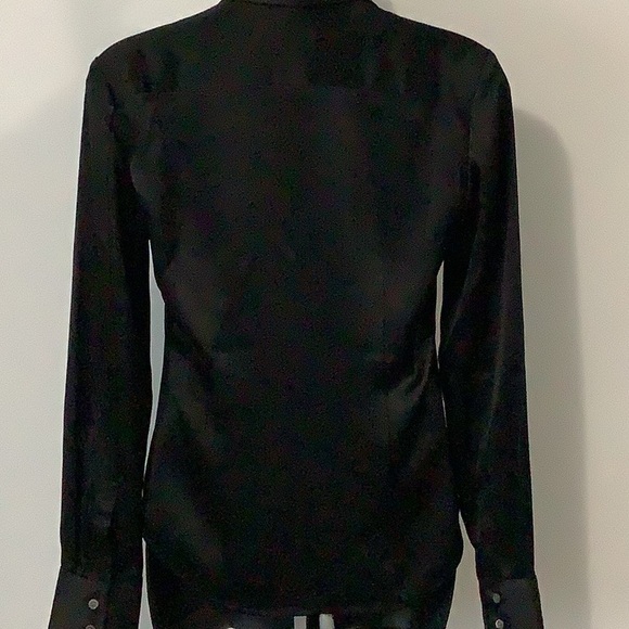 ARITZIA Babaton Industry Satin Shirt (Black) - Picture 9 of 13